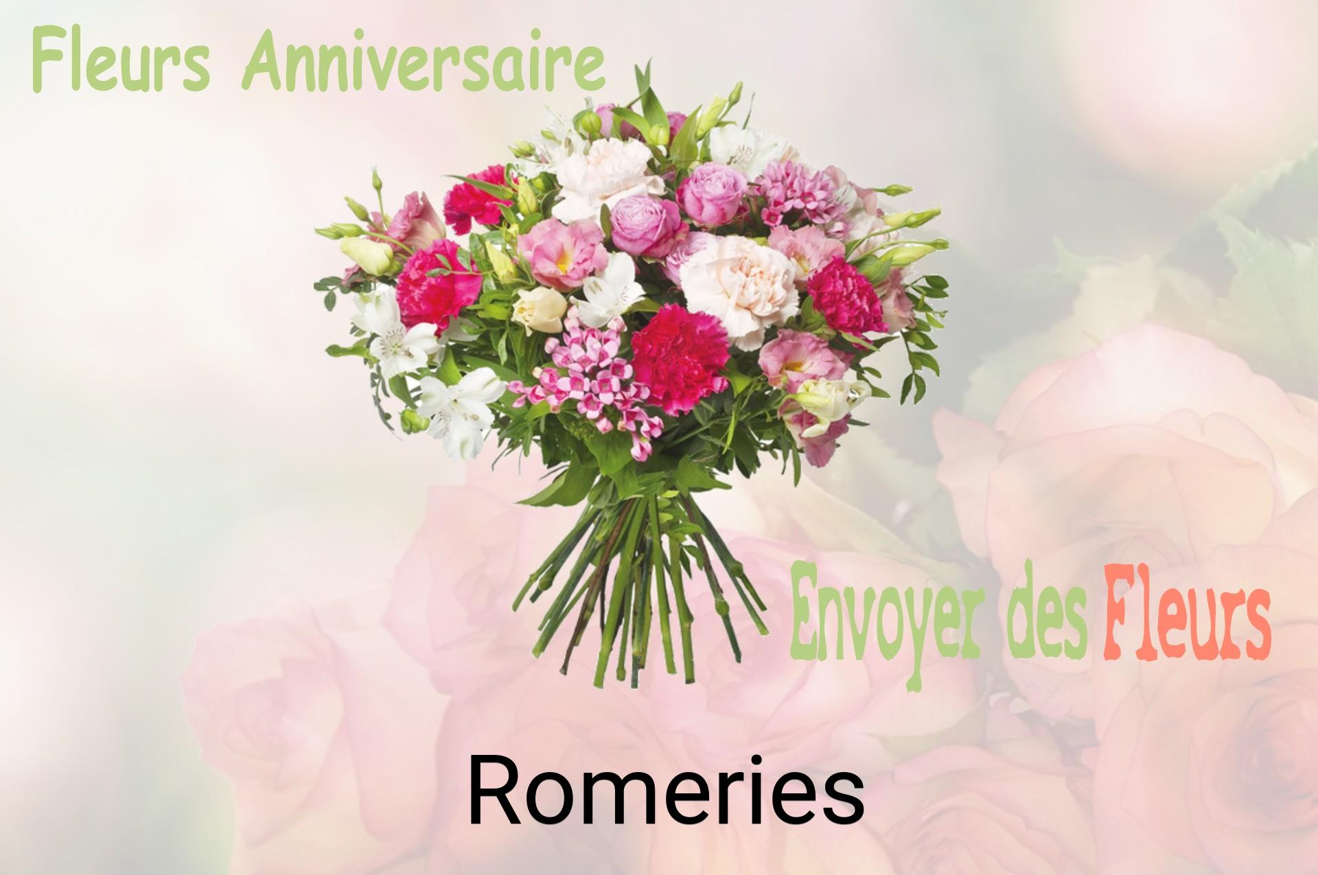 Bouquet de fleurs d’anniversaire livré à Romeries